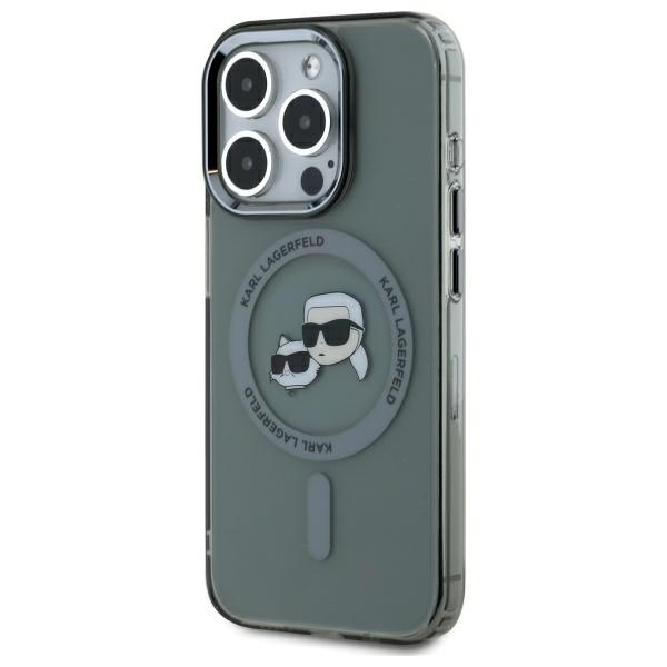 Karl Lagerfeld MagSafe dėklas iPhone 15 Pro Max – juodas