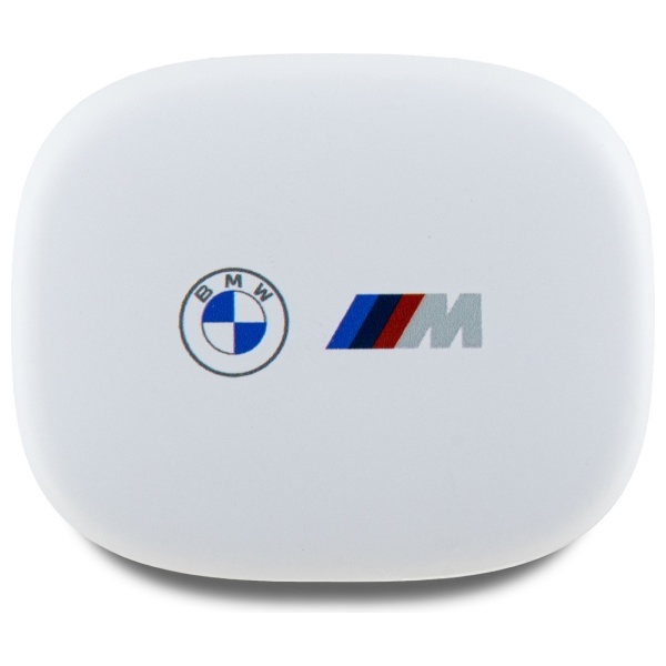 BMW Bluetooth ausinės BMBEMIATP20LOH TWS + prijungimo stotelė balta/balta Spausdinti logotipai