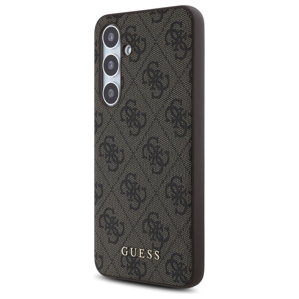 Guess 4G dėklas Samsung Galaxy S24 FE – rudas
