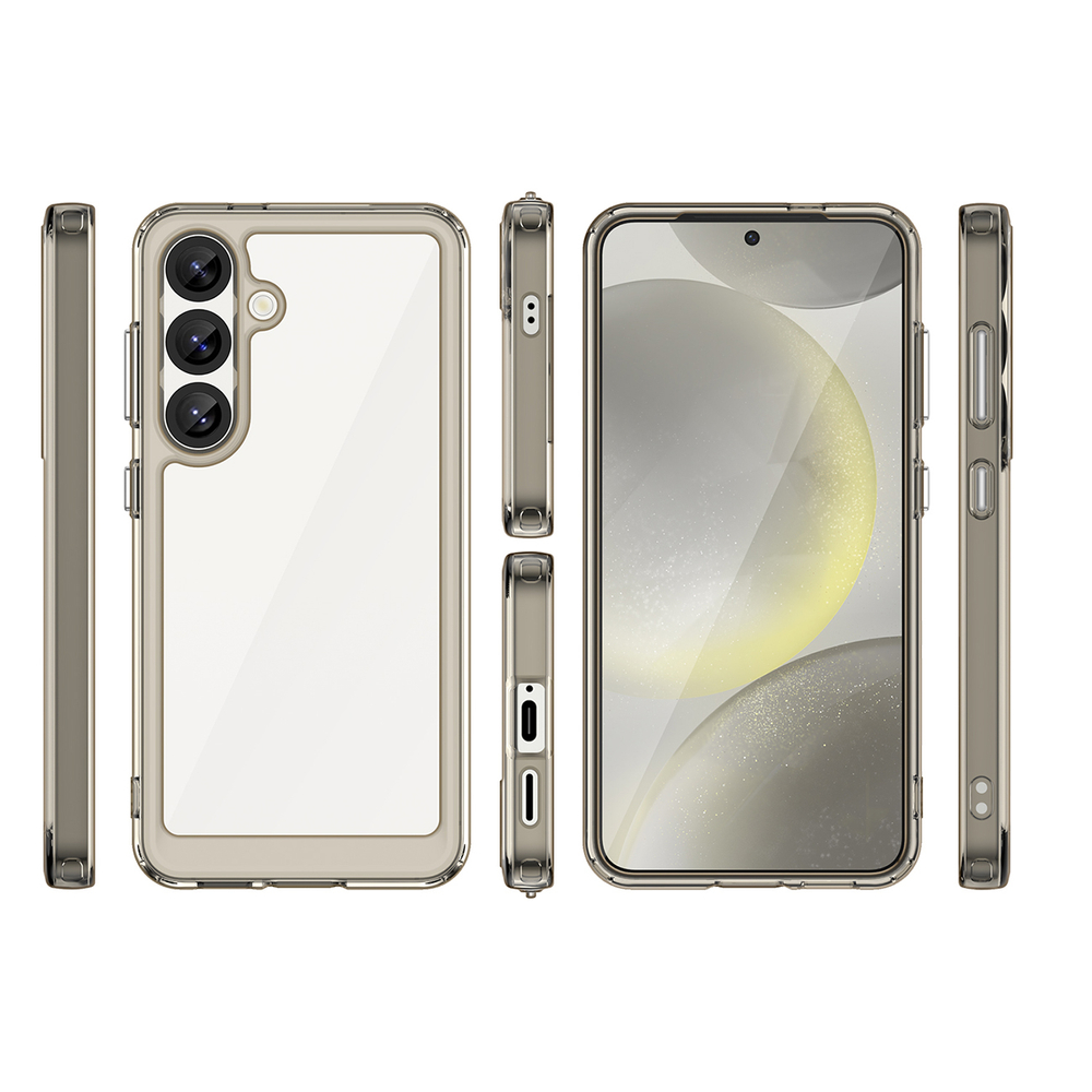 Outer Space Case dėklas Samsung Galaxy S25 – skaidrus juodas