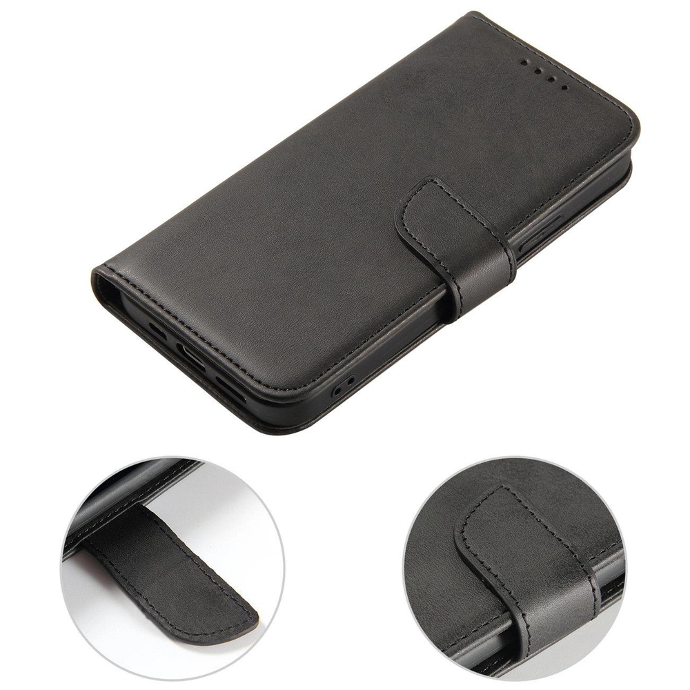 Atverčiamas magnetinis dėklas Galaxy S25+ – juodas