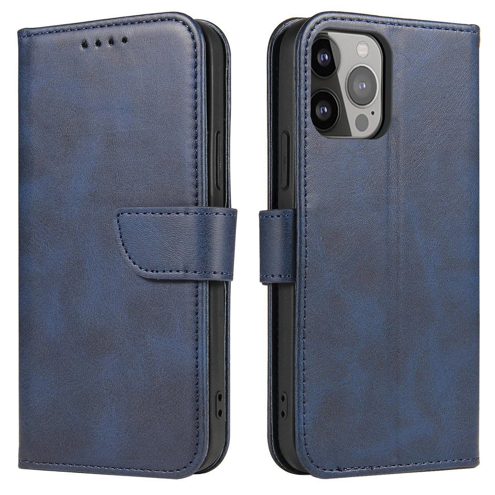 Atverčiamas magnetinis dėklas Samsung Galaxy S25+ – mėlynas