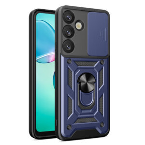 Hybrid Armor Camshield dėklas Samsung Galaxy S25+ – mėlynas
