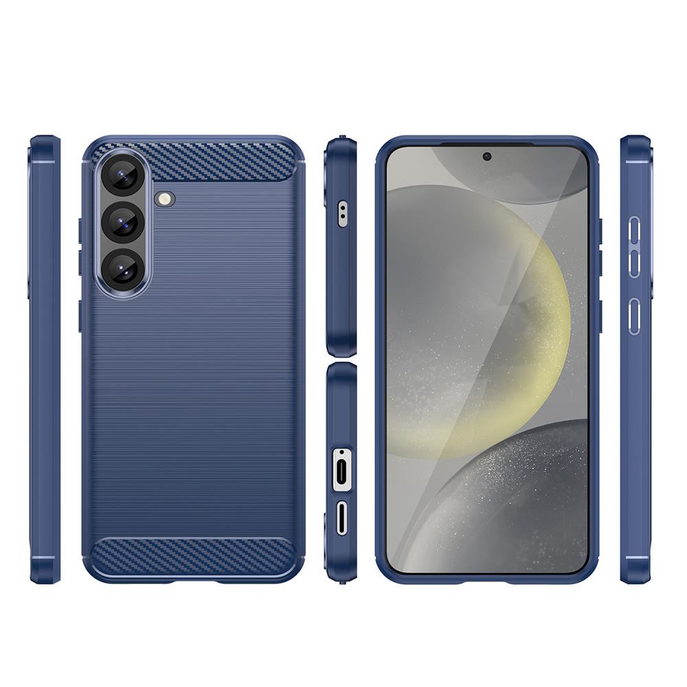 TPU anglies rašto dėklas Samsung Galaxy S25+ – mėlynas