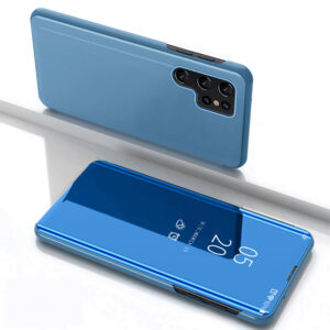 Samsung Galaxy S25 Ultra Clear View atverčiamas dėklas – mėlynas
