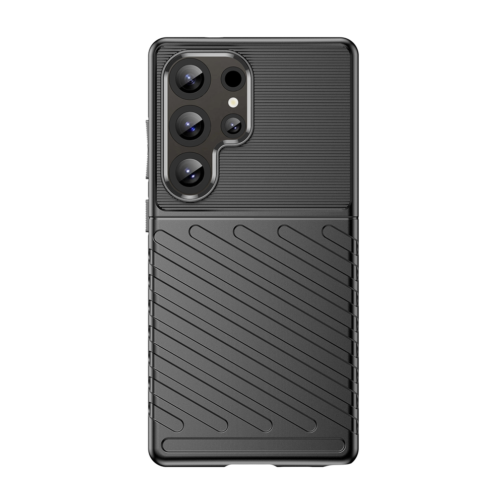 Thunder Case TPU dėklas Samsung Galaxy S25 Ultra – juodas