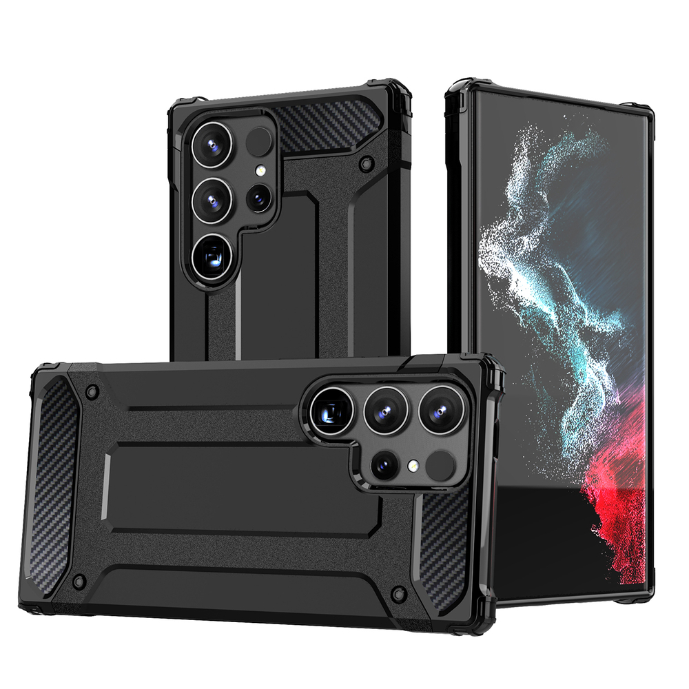 Hybrid Armor dėklas Samsung Galaxy S25 Ultra – juodas