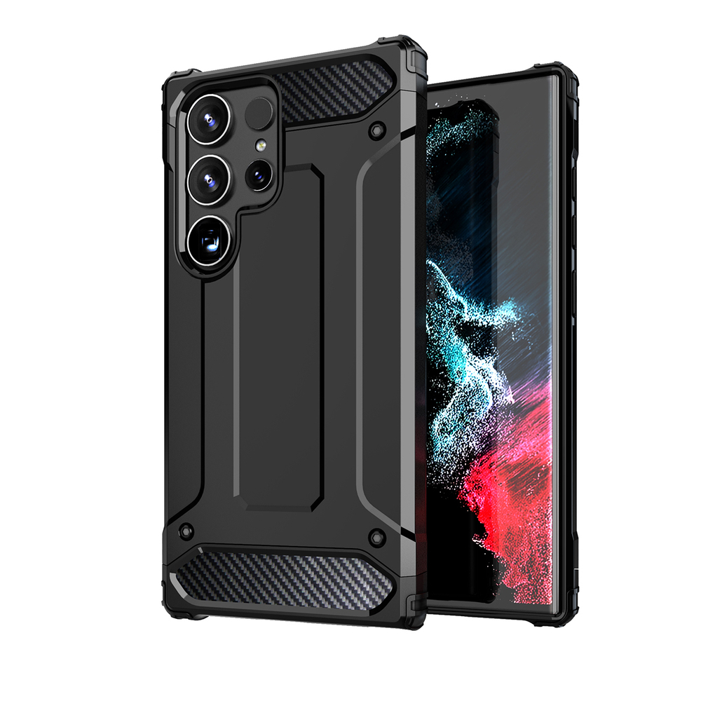 Hybrid Armor dėklas Samsung Galaxy S25 Ultra – juodas