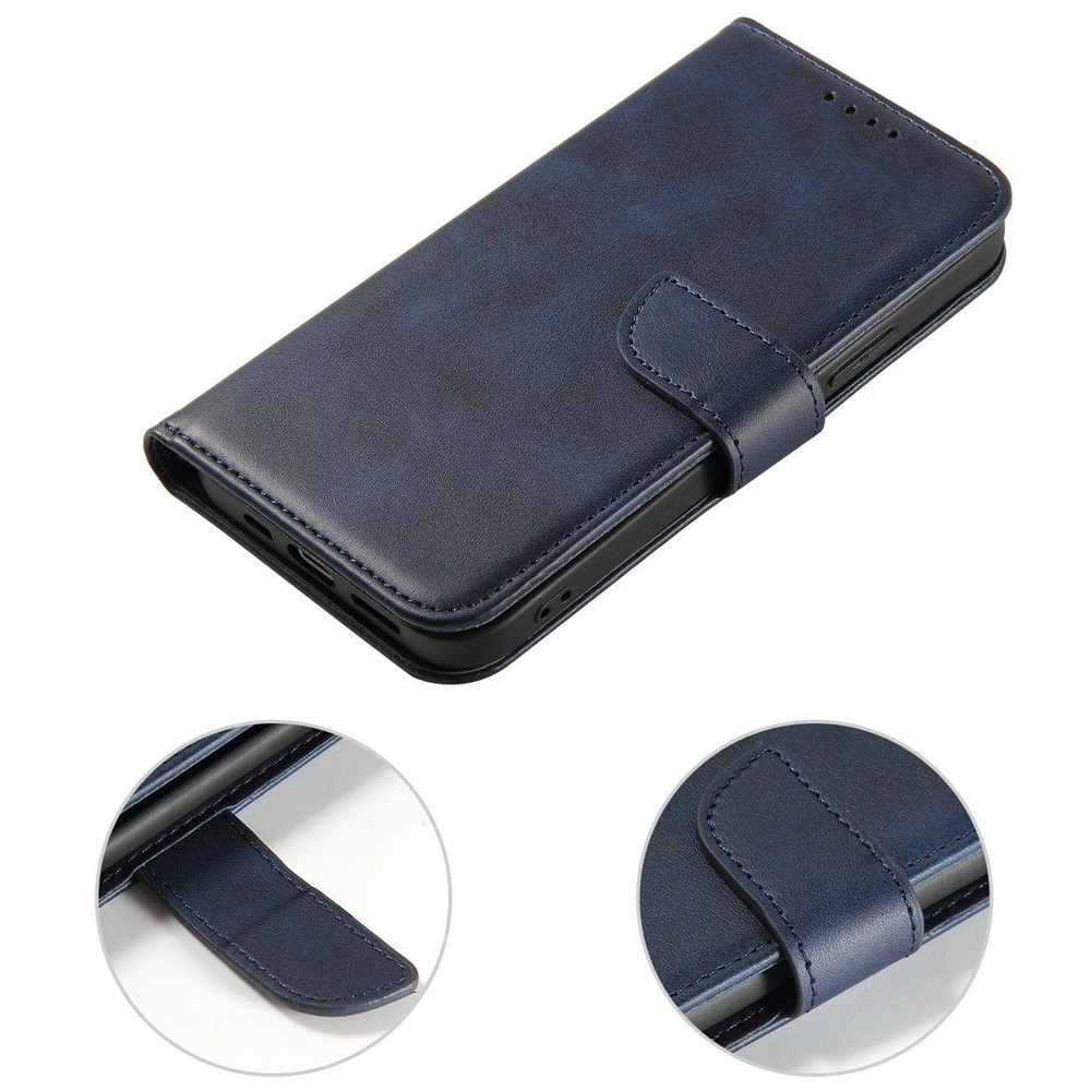 Magnetinis dėklas su atvartu Samsung Galaxy S24 FE – mėlynas