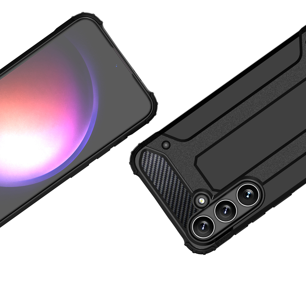 Hybrid Armor dėklas Samsung Galaxy S24 FE – juodas