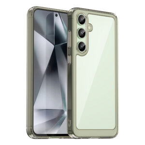 Outer Space Case dėklas Samsung Galaxy S24 FE – skaidrus juodas