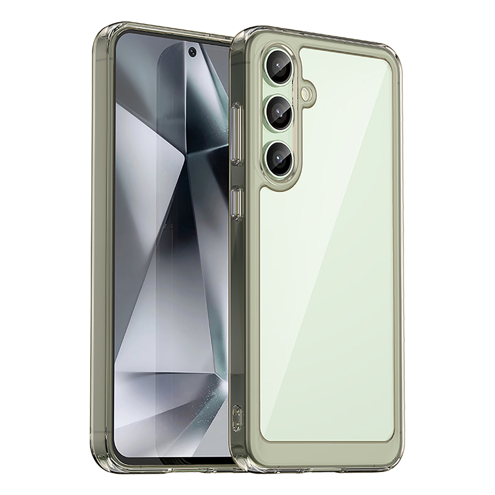 Outer Space Case dėklas Samsung Galaxy S24 FE – skaidrus juodas