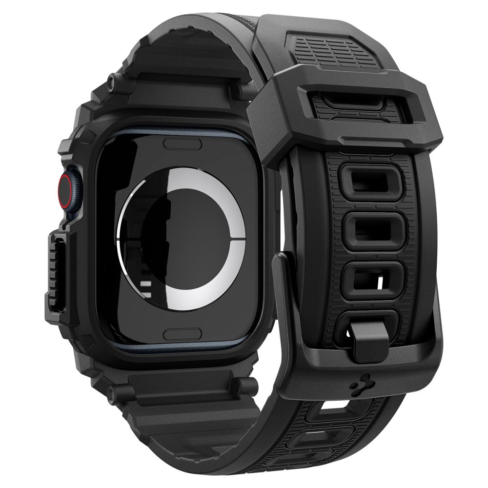 Dirželis Spigen Rugged Armor Pro Apple Watch 10 / 11 (46 mm), matinis juodas