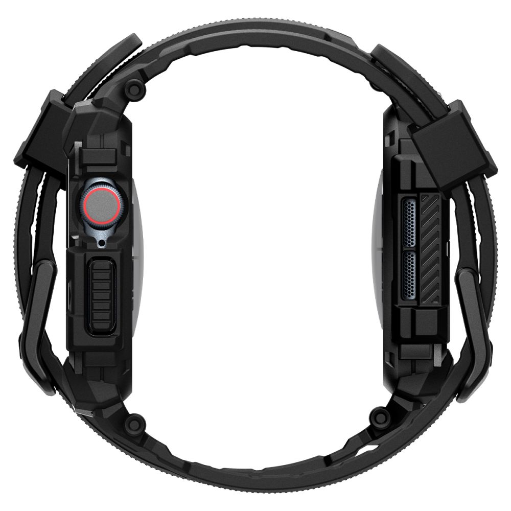 Dirželis Spigen Rugged Armor Pro Apple Watch 10 / 11 (46 mm), matinis juodas
