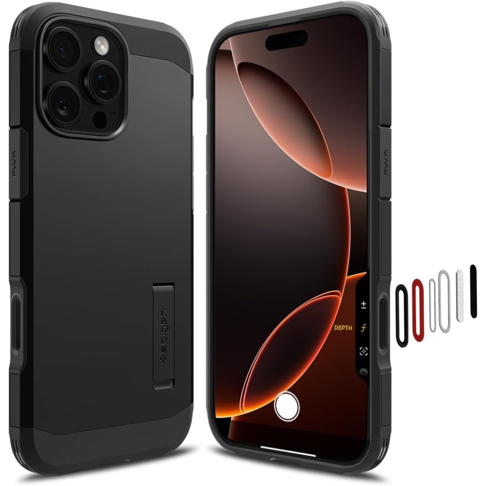Dėklas Spigen Tough Armor "T" Mag MagSafe iPhone 16 Pro Max, juodas