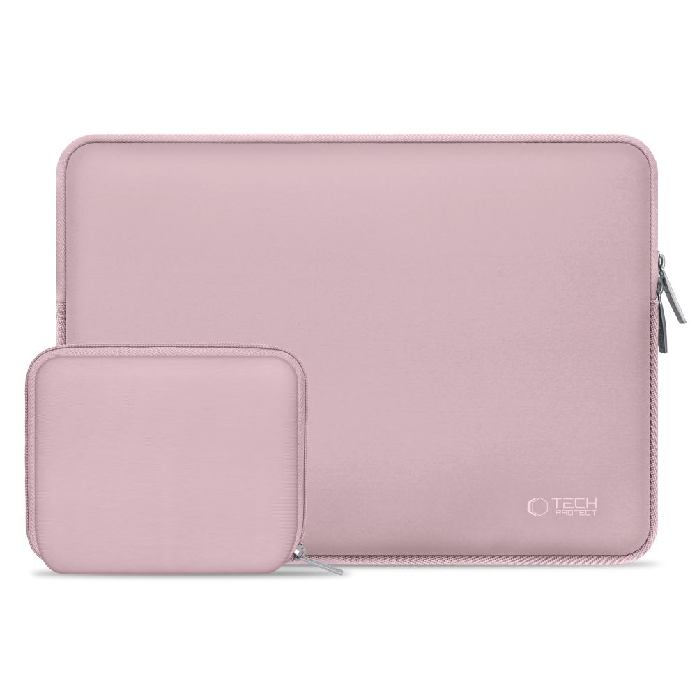Dėklas nešiojamajam kompiuteriui Tech-Protect NeoSlim 13-14, blankiai rožinis