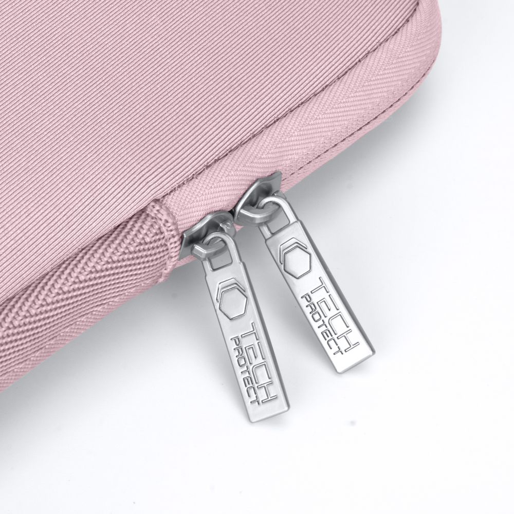 Dėklas nešiojamajam kompiuteriui Tech-Protect NeoSlim 13-14, blankiai rožinis