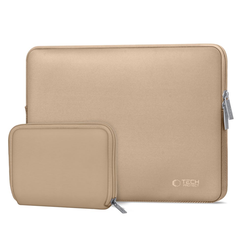 Dėklas Tech-Protect NeoSlim nešiojamajam kompiuteriui 13-14, šviesiai rudas