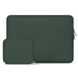 Dėklas Tech-Protect NeoSlim nešiojamajam kompiuteriui, 13-14 colių, tamsiai žalias