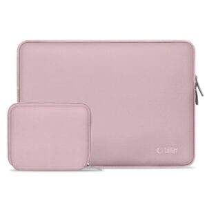 Dėklas Tech-Protect NeoSlim nešiojamajam kompiuteriui, 15-16 colių, dulkėtai rožinis