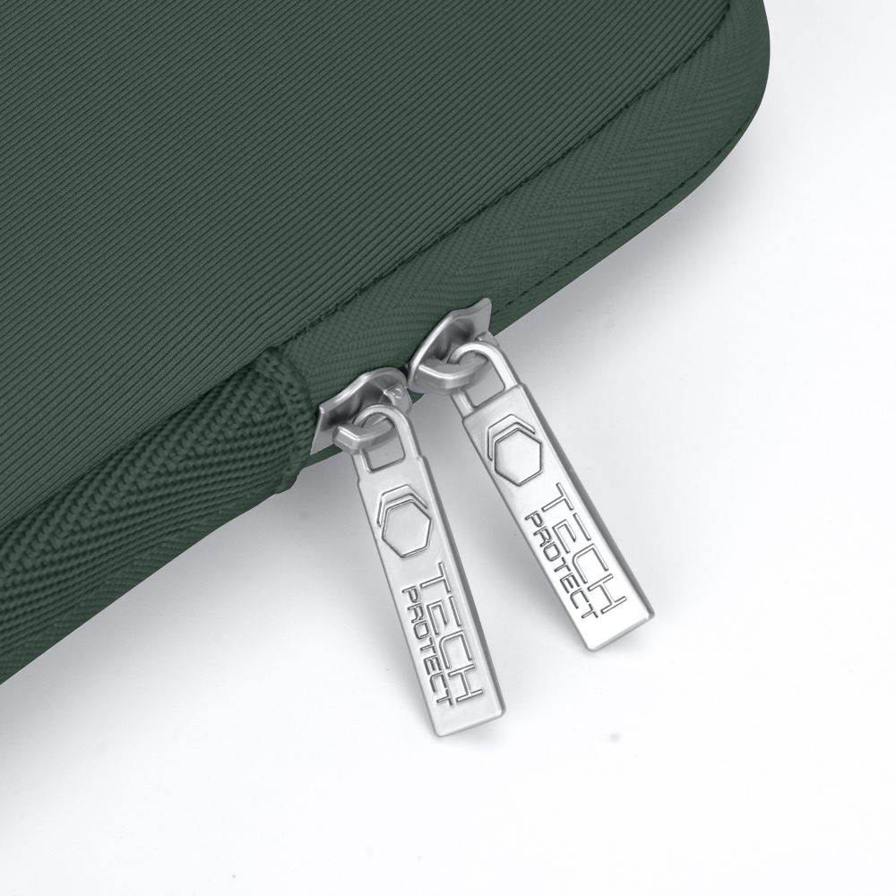 Dėklas nešiojamajam kompiuteriui Tech-Protect NeoSlim 15-16, žalias