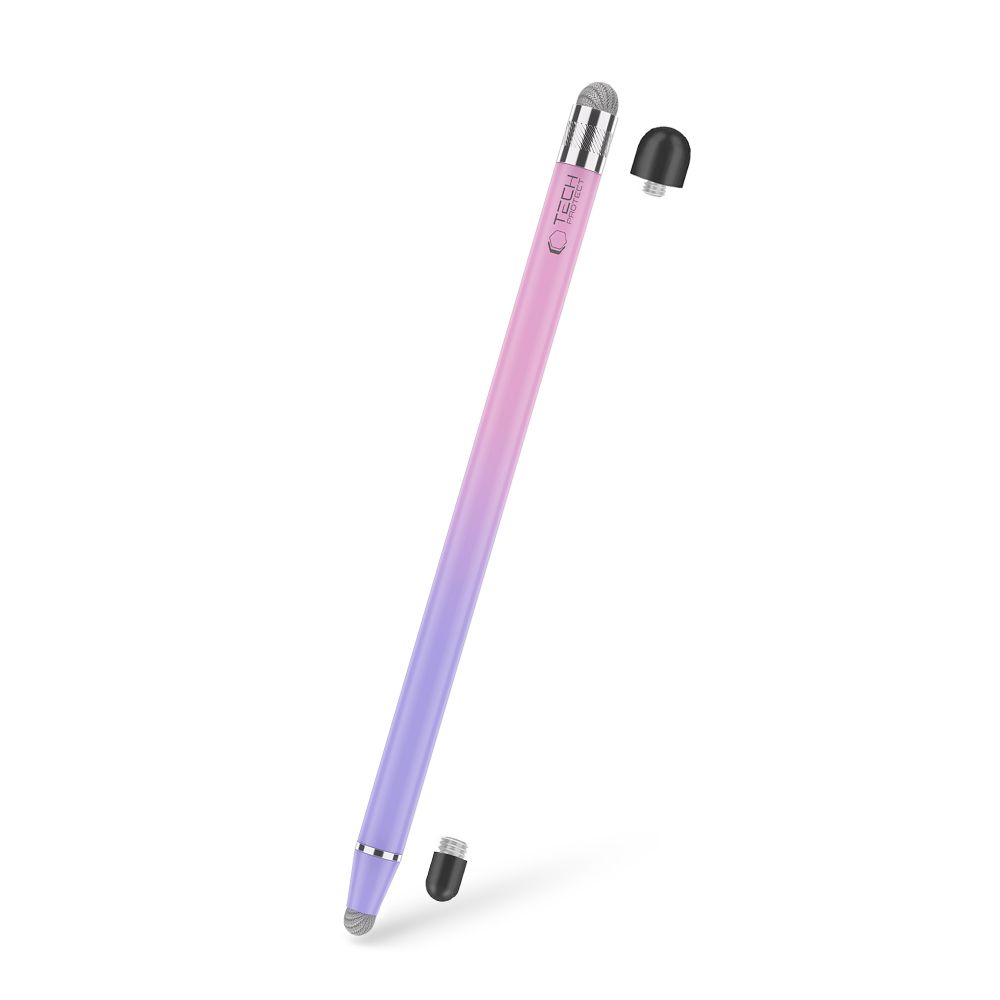 Jutiklinis rašiklis Tech-Protect USP100 4-Tip, violetinė/rožinė