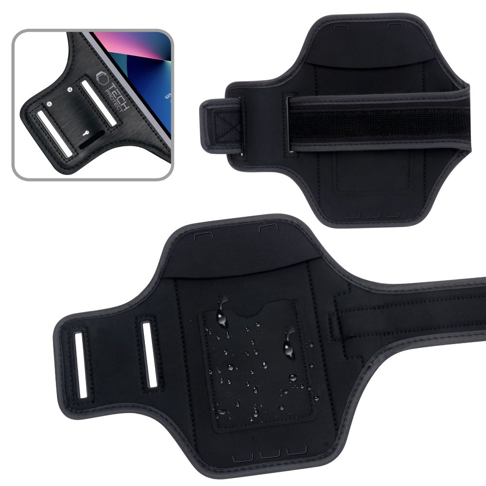 Sportinis dėklas ant rankos Tech-Protect M4 Universal Sport Armband, juodas