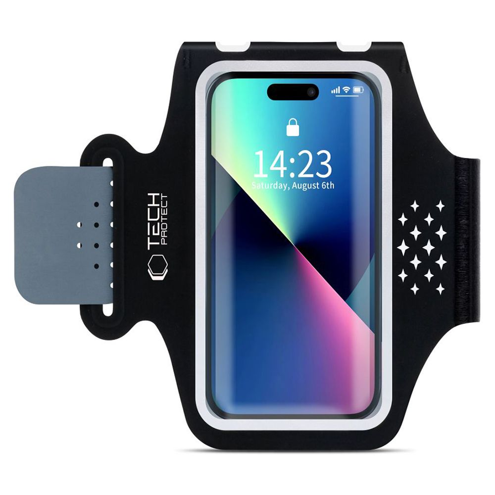 Sportinis dėklas ant rankos Tech-Protect M5 Universal Sport Armband, juodas