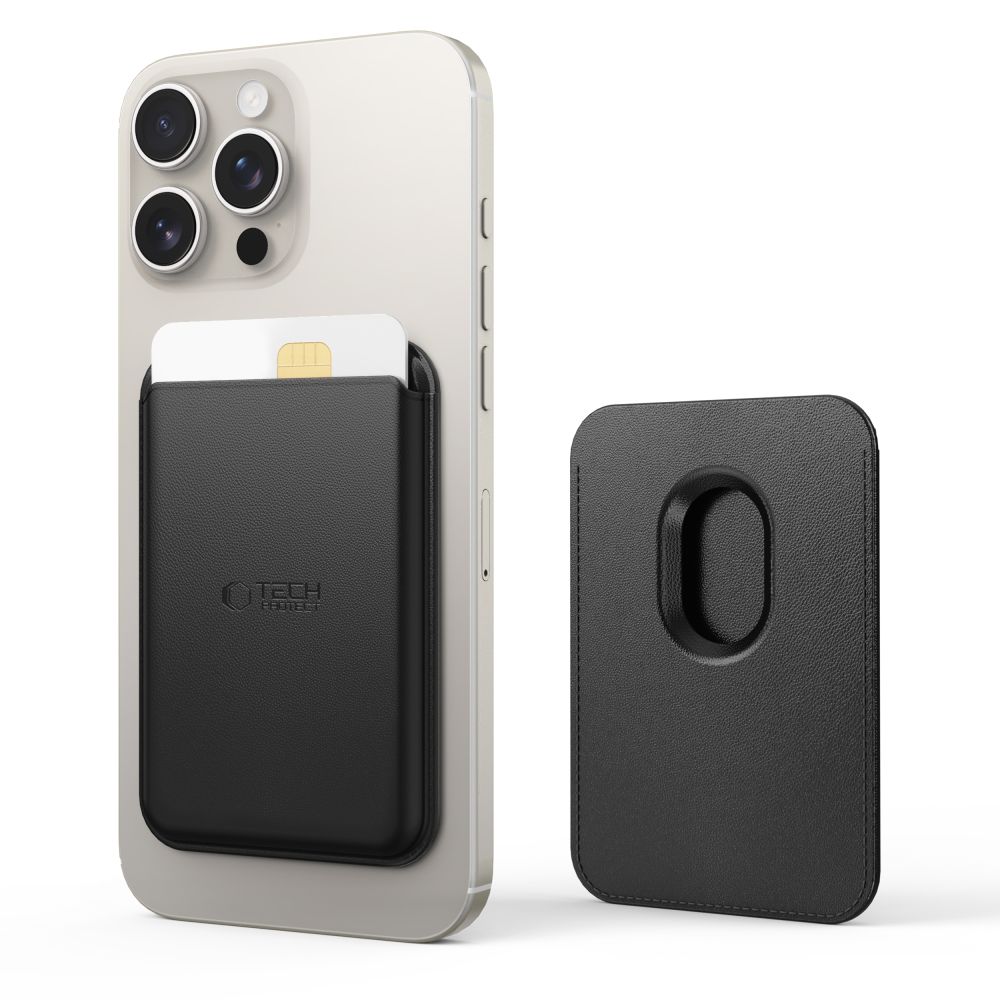 Kortelių laikiklis Tech-Protect CH01 MagWallet MagSafe, juodas