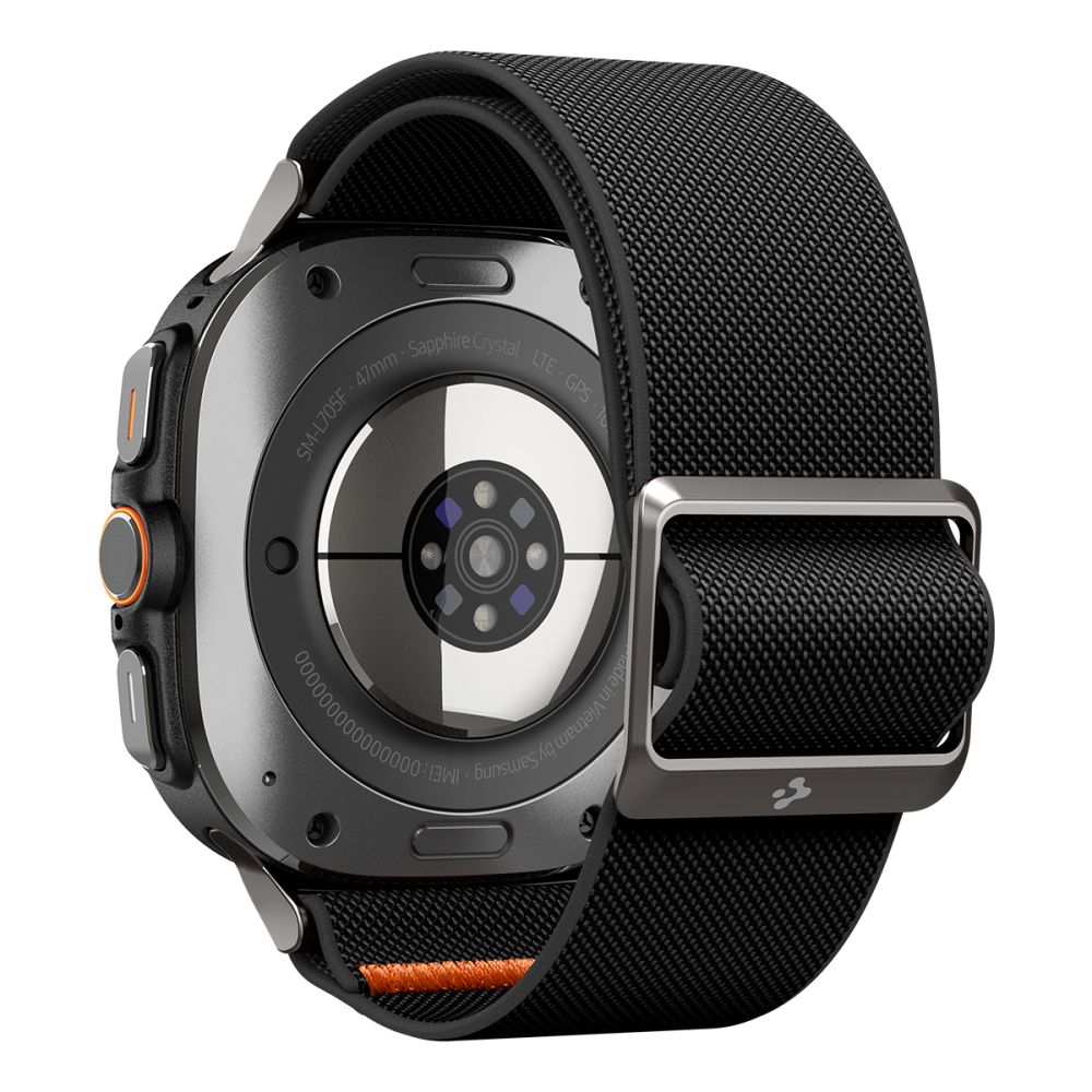 Dirželis Spigen Fit Lite Samsung Galaxy Watch Ultra 1 / 2 (2024-2026) 47 mm, juodas