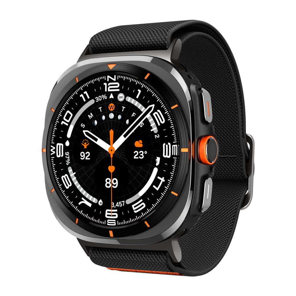 Dirželis Spigen Fit Lite Samsung Galaxy Watch Ultra 1 / 2 (2024-2026) 47 mm, juodas