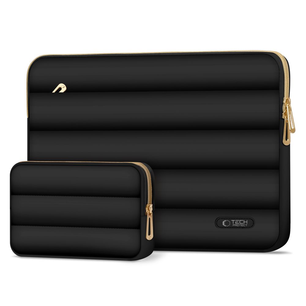 Dėklas Tech-Protect Puffy nešiojamajam kompiuteriui 13-14", juodas