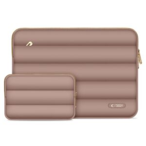 Dėklas Tech-Protect Puffy nešiojamajam kompiuteriui 13-14", riešuto spalvos