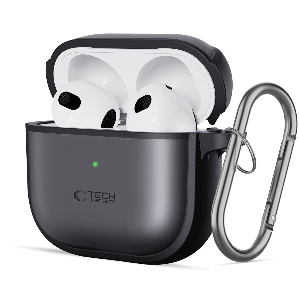 Dėklas Tech-Protect Magmat Apple AirPods 4, matinis juodas
