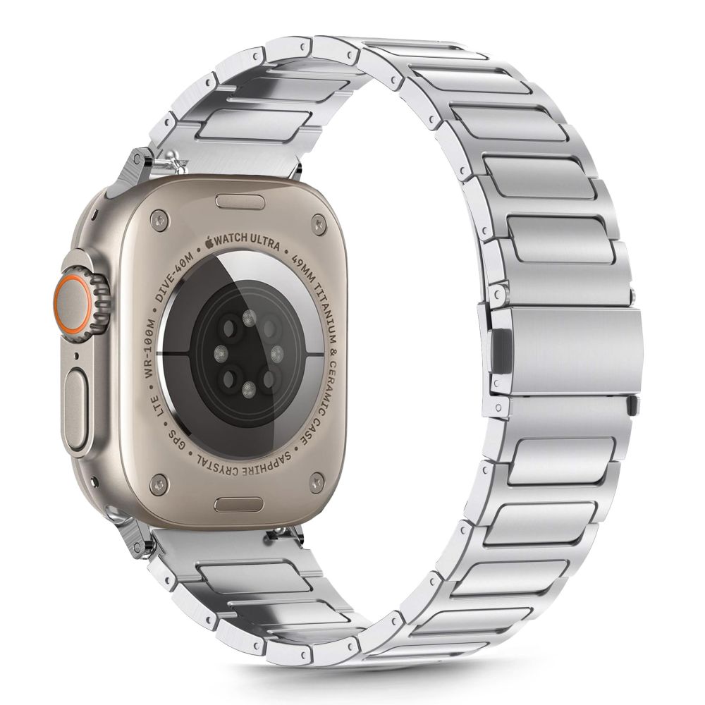 Dirželis Tech-Protect Stainless Classic Apple Watch 8 / 9 / 10 / 11 / SE / Ultra (44 / 45 / 46 / 49 mm), sidabrinis
