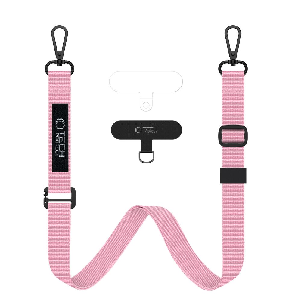 Dirželis Tech-Protect C6S Rope Crossbody, šviesiai rožinis