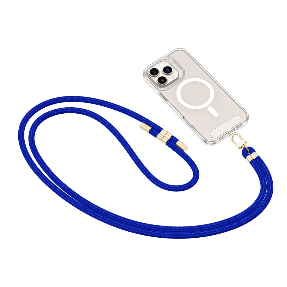 Dirželis Tech-Protect C7S Rope Crossbody, kobalto mėlynas/auksinis