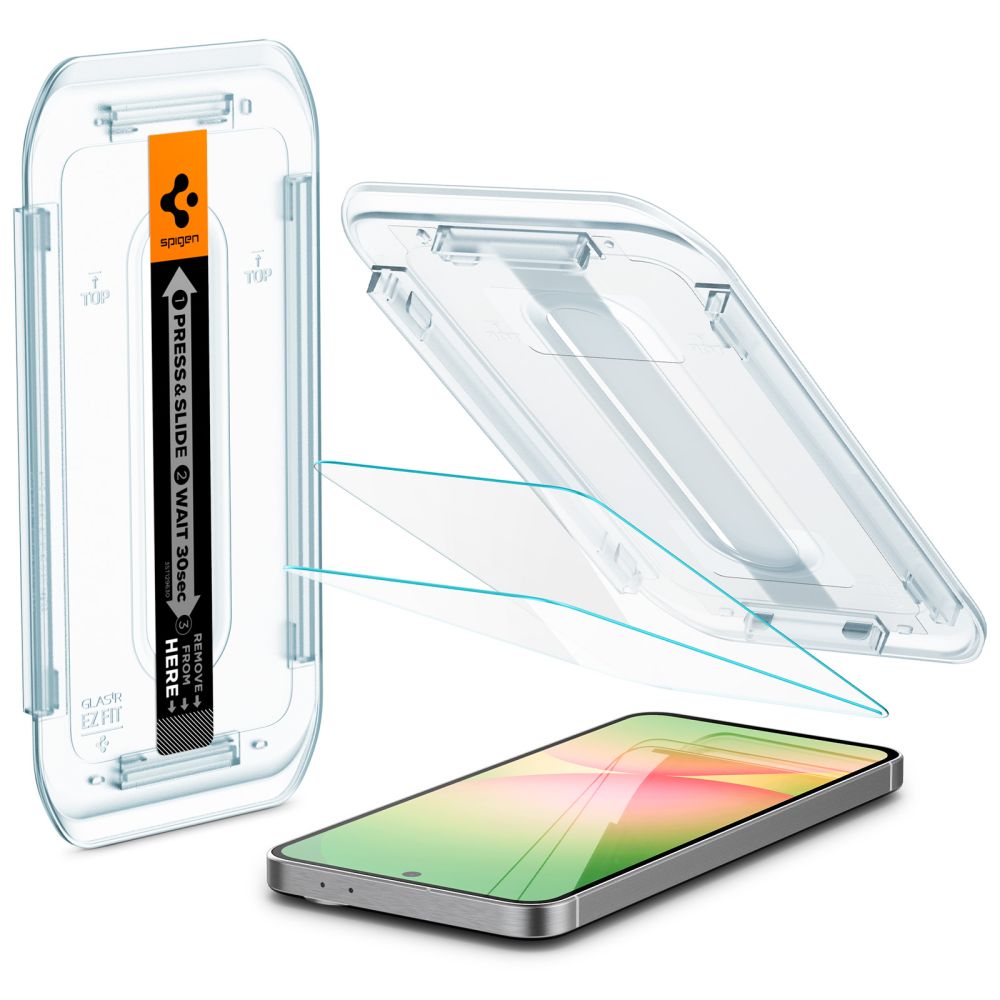 Apsauginis stiklas Spigen Glas.tR EZ Fit, Galaxy A56 5G / S24 FE, skaidrus, 2 vnt.