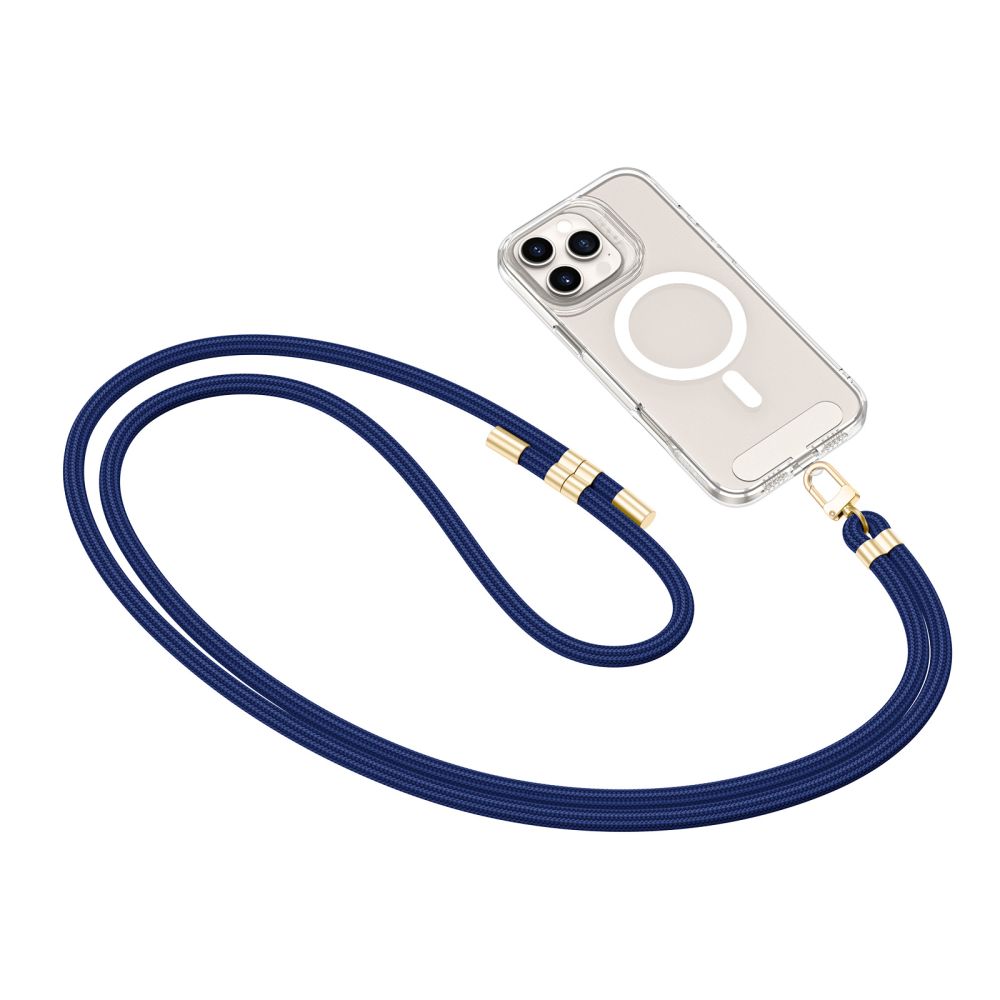 Dirželis Tech-Protect C7S CrossBody, tamsiai mėlynas/auksinis