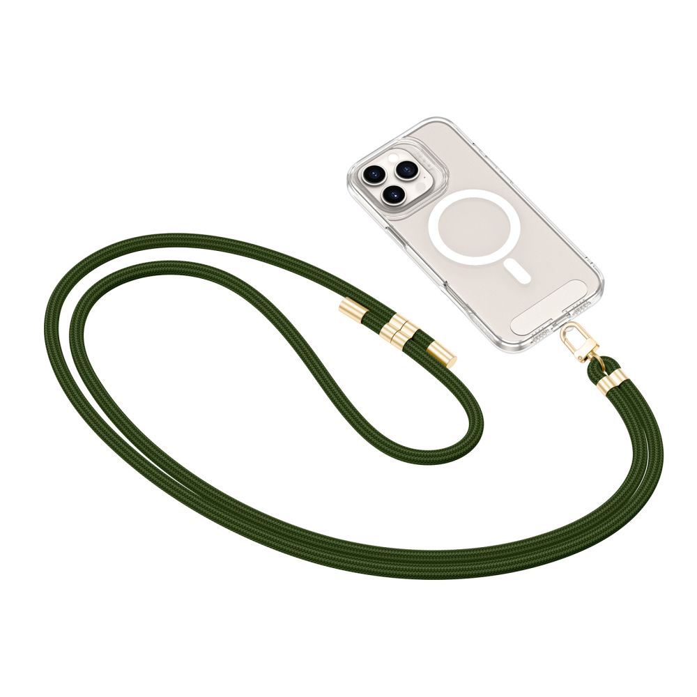 Dirželis Tech-Protect C7S CrossBody, tamsiai žalias/auksinis