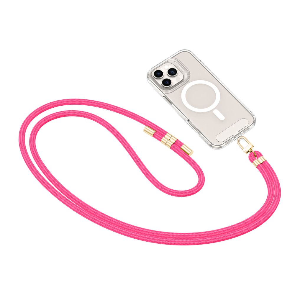 Dirželis Tech-Protect C7S CrossBody, ryškiai rožinis/auksinis