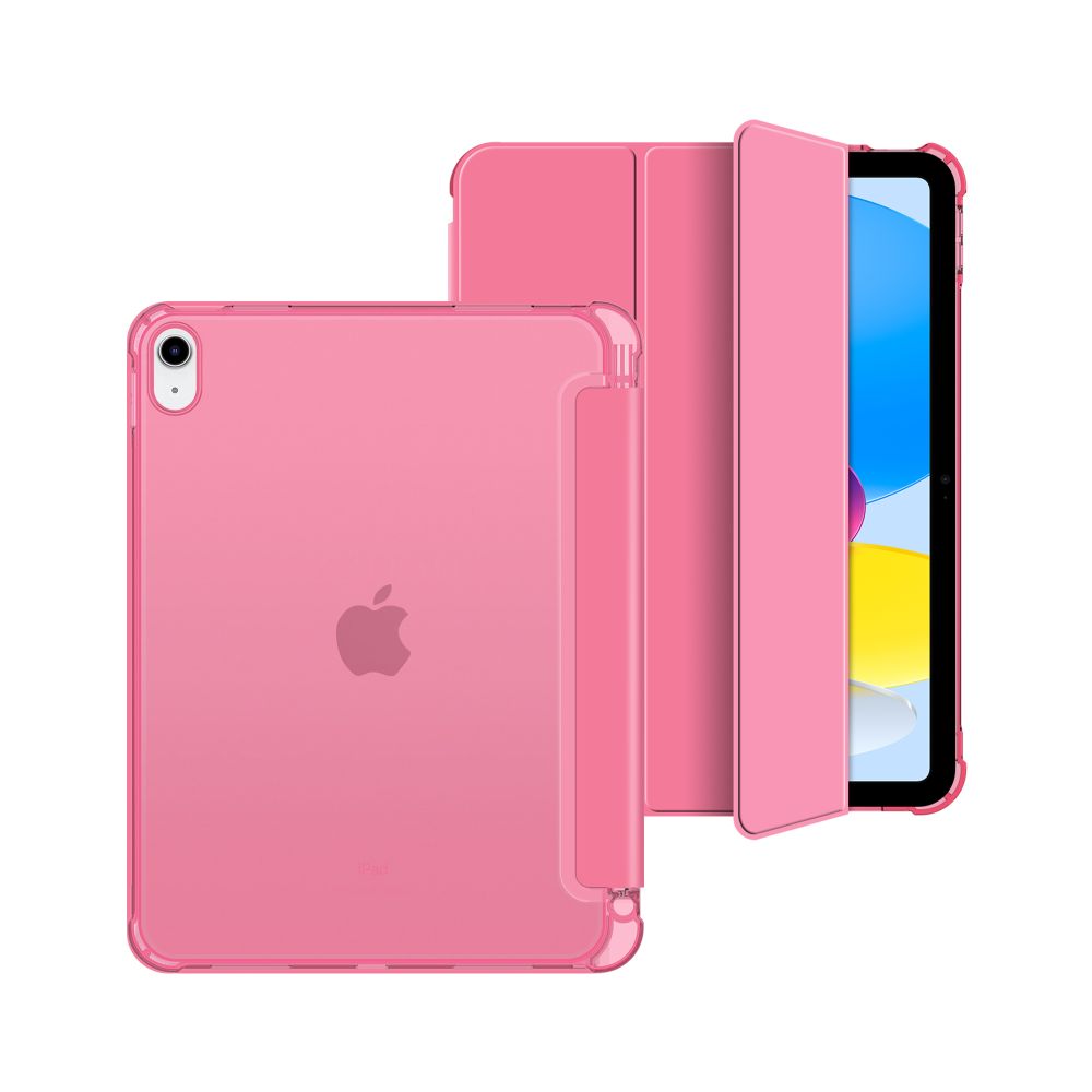 Dėklas Tech-Protect SC Pen Hybrid iPad 10.9 (2022) / 11 (2025), skaidrus purpurinis