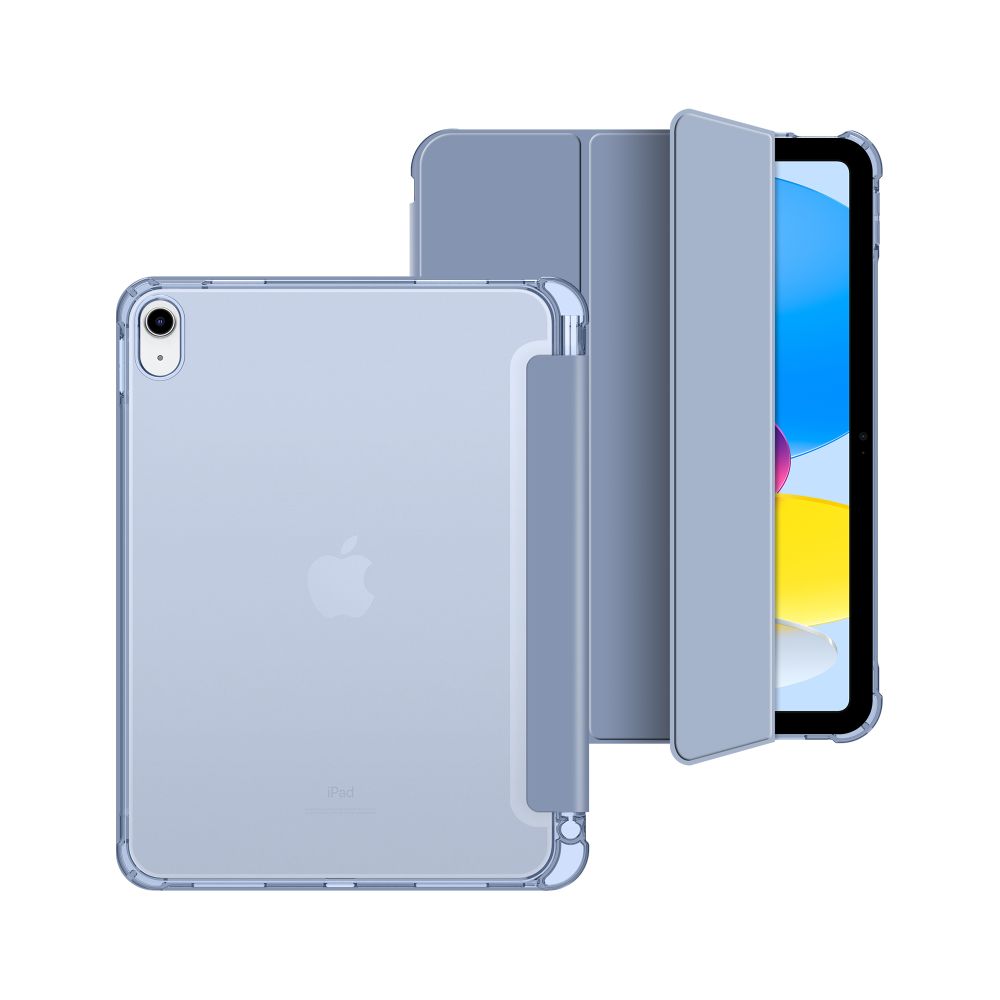 Dėklas Tech-Protect SC Pen Hybrid iPad 10.9" (2022) / iPad 11" (2025), skaidriai mėlynas