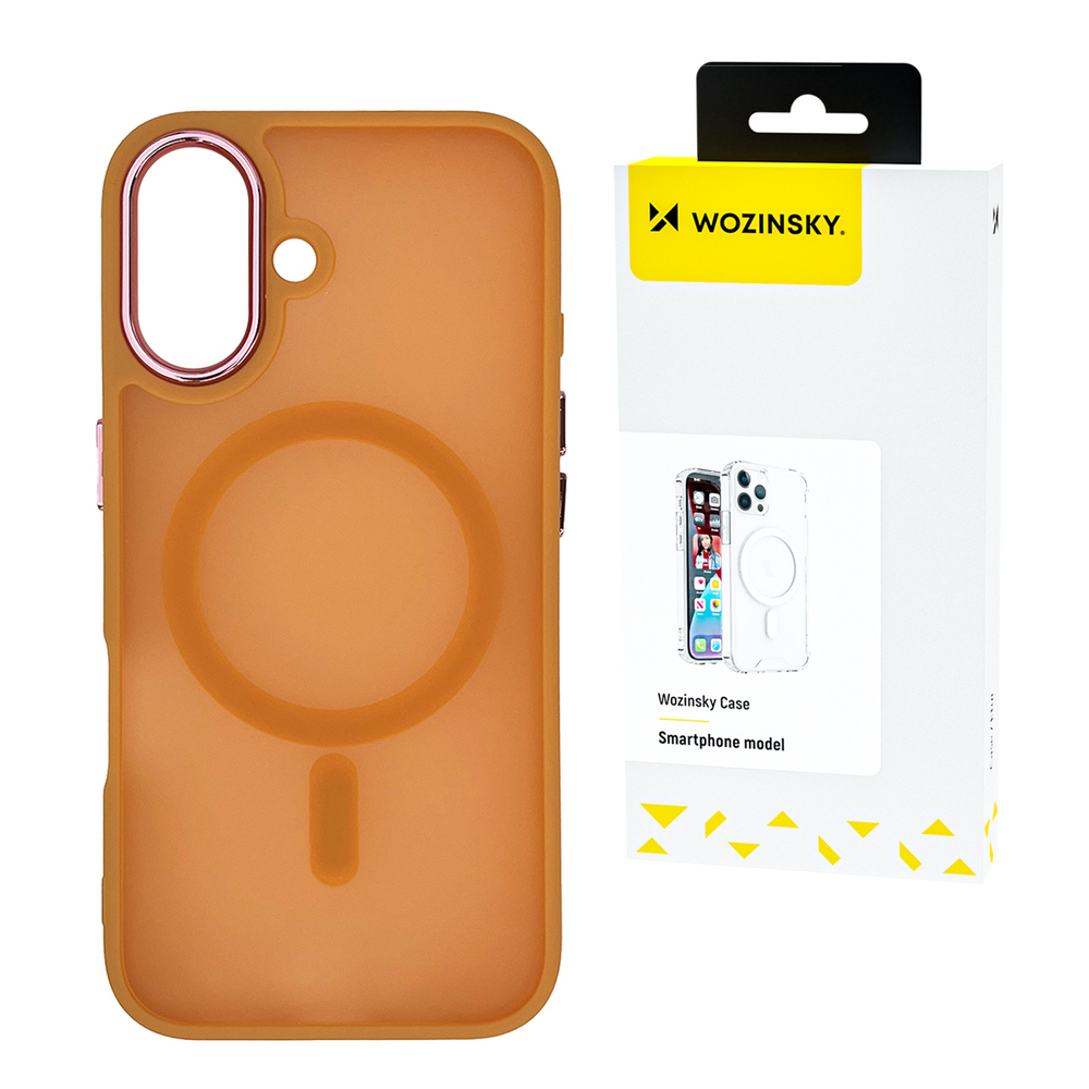 MagSafe magnetinis dėklas Samsung Galaxy S25+ – oranžinis