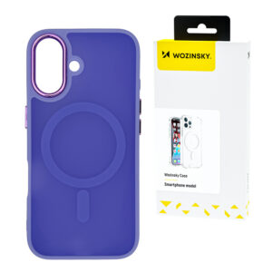 Magnetinis MagSafe dėklas Samsung Galaxy S25 – violetinis