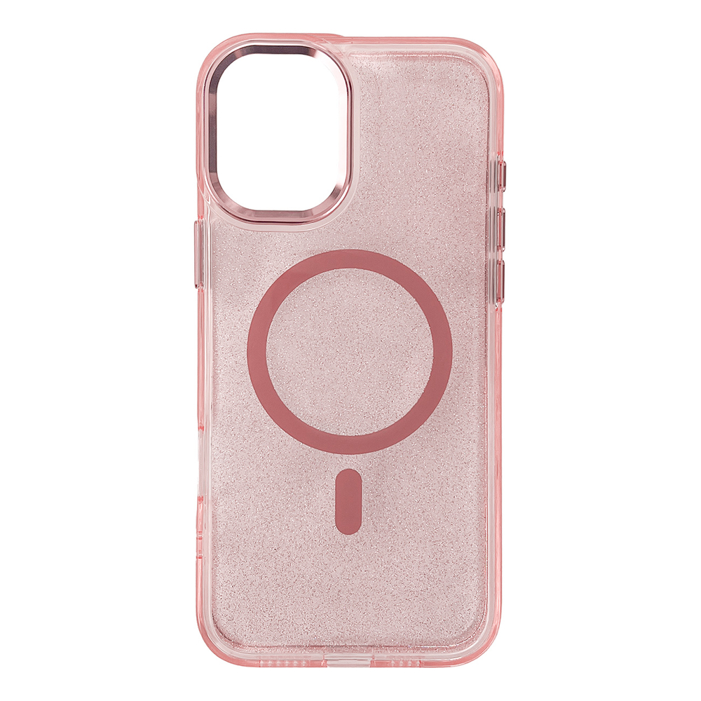 Wozinsky Glitter MagSafe dėklas Samsung Galaxy S24 FE – rožinis