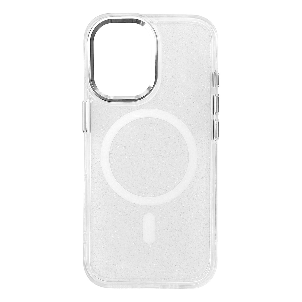 Wozinsky skaidrus MagSafe dėklas Samsung Galaxy S24 FE su blizgučiais