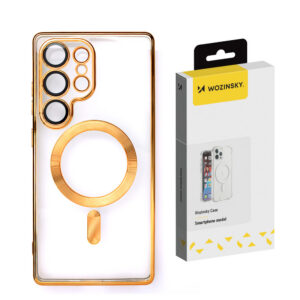 Wozinsky MagSafe dėklas Samsung Galaxy S24 FE – auksinis