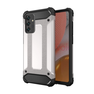 Hybrid Armor dėklas Samsung Galaxy A26 – sidabrinis