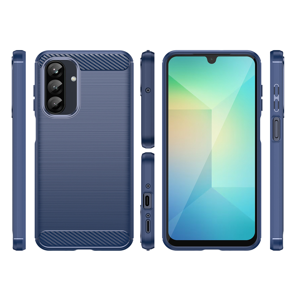 Carbon Case TPU dėklas Samsung Galaxy A26 – mėlynas